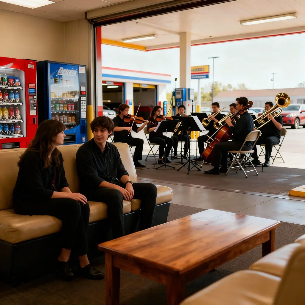 Orquesta en sala de espera